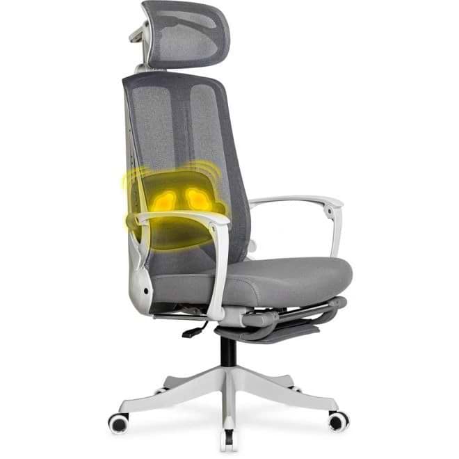 Крісло офісне Mealux M4 Air Massage Grey (HF-M4 M/G)